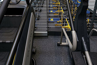 Oosterbaan Fieldhouse cardio area features REGUPOL aktivpro flooring