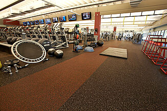 Members have access to a diverse range of equipment to enhance their workouts, including trampolines, plyometric boxes, and mats, all designed to support dynamic and effective training.