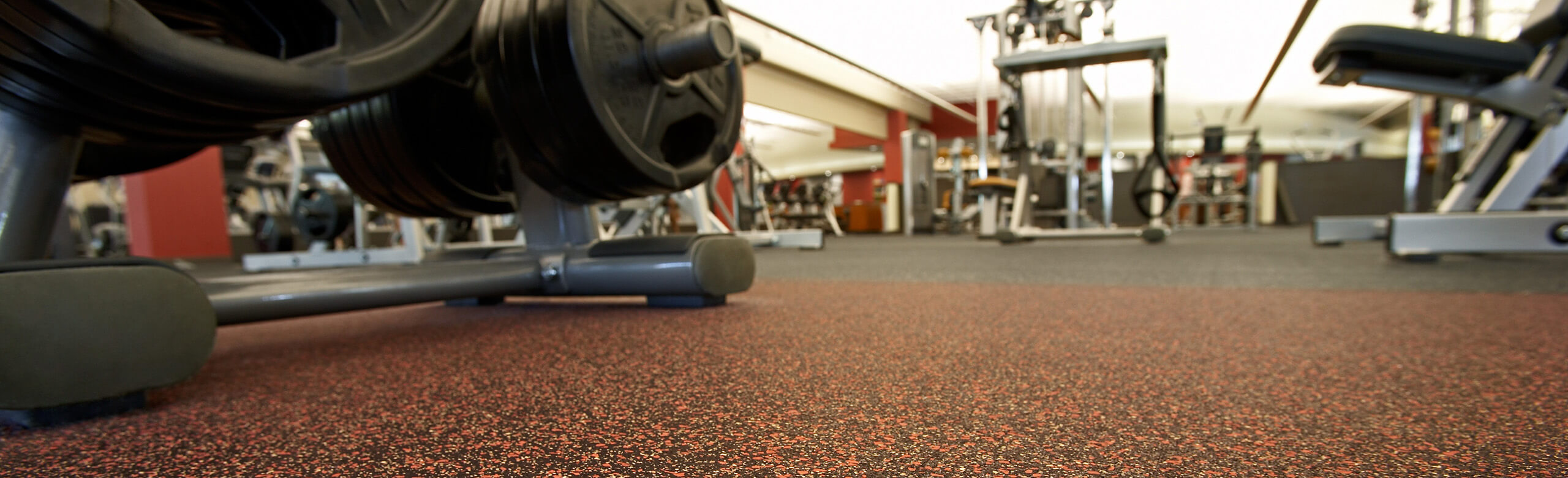 Horsham Athletic Club features a uniquely designed floorplan of REGUPOL aktiv rubber flooring promising a durable foundation for machinery. 